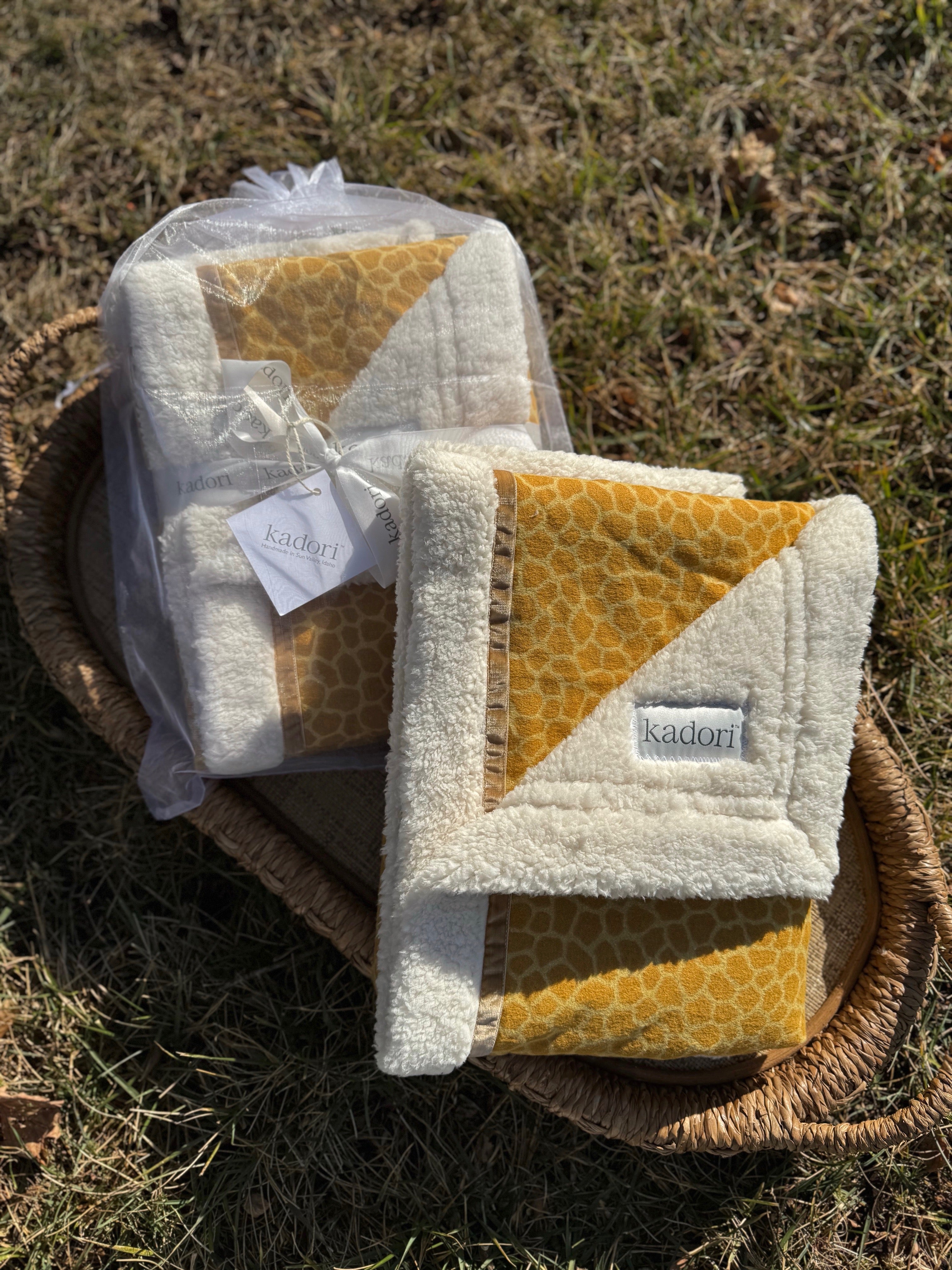 Giraffe Print Handmade Blanket