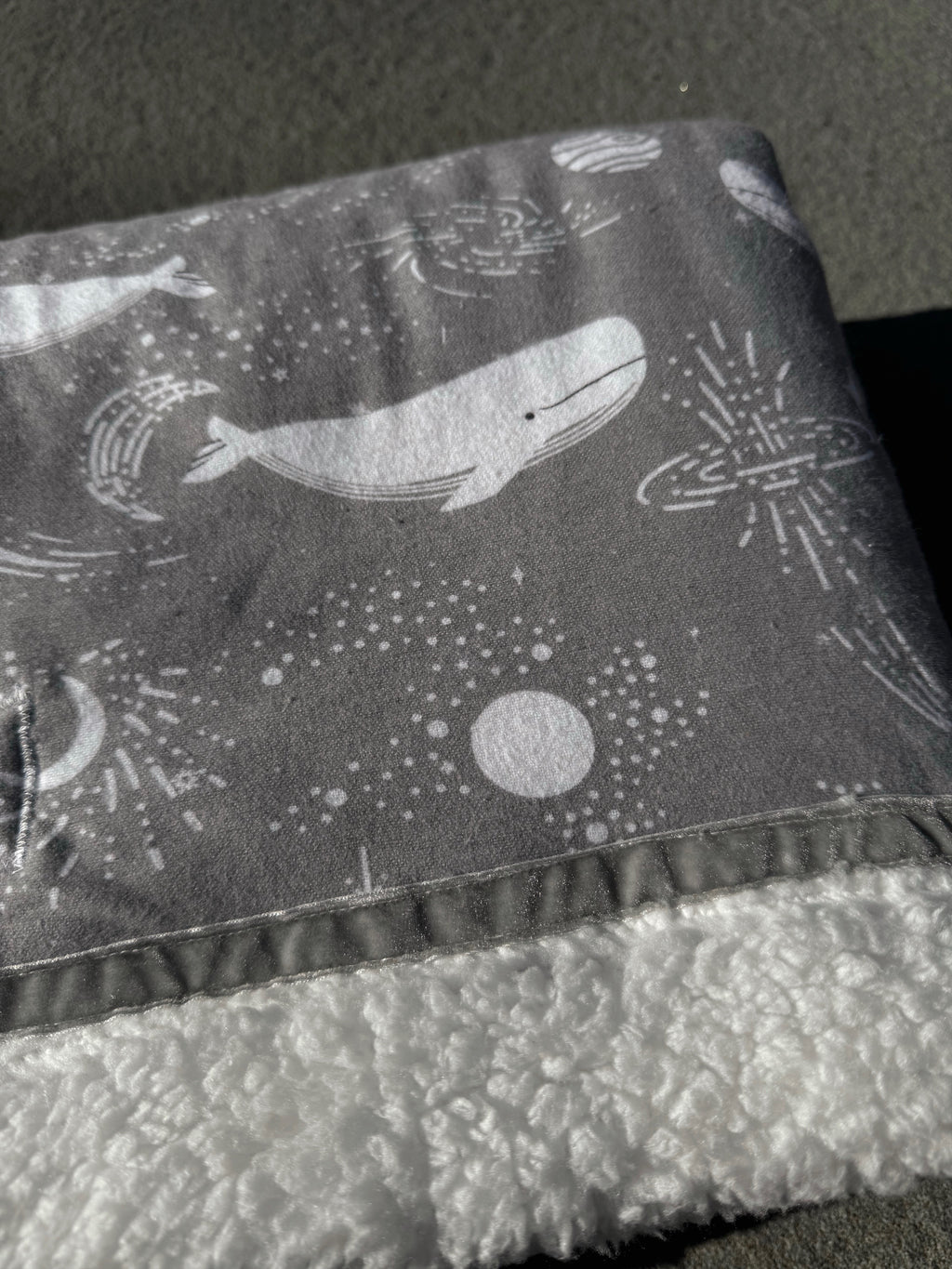 Gray Whales Handmade Blanket