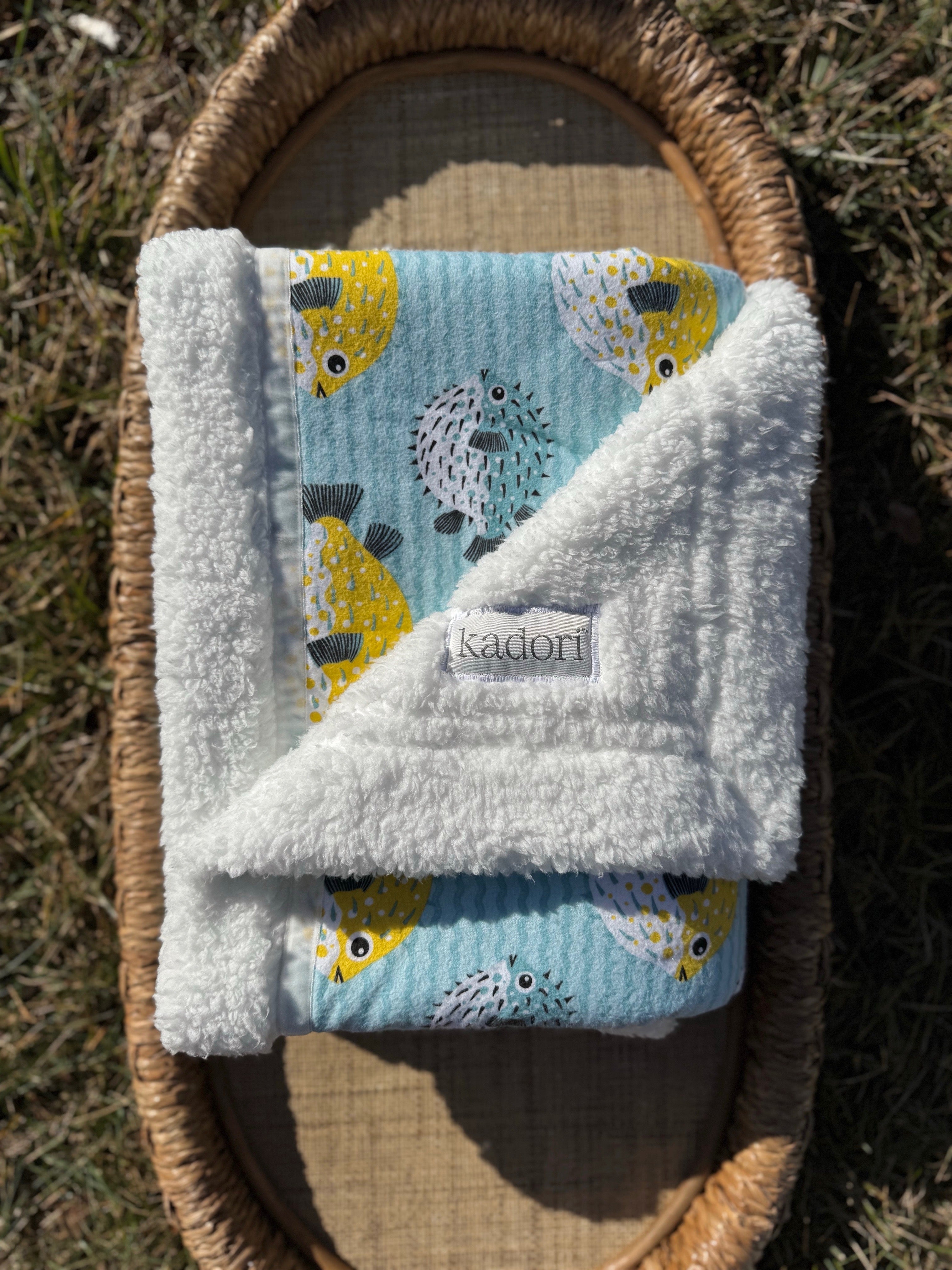 Puffer Fish Handmade Blanket