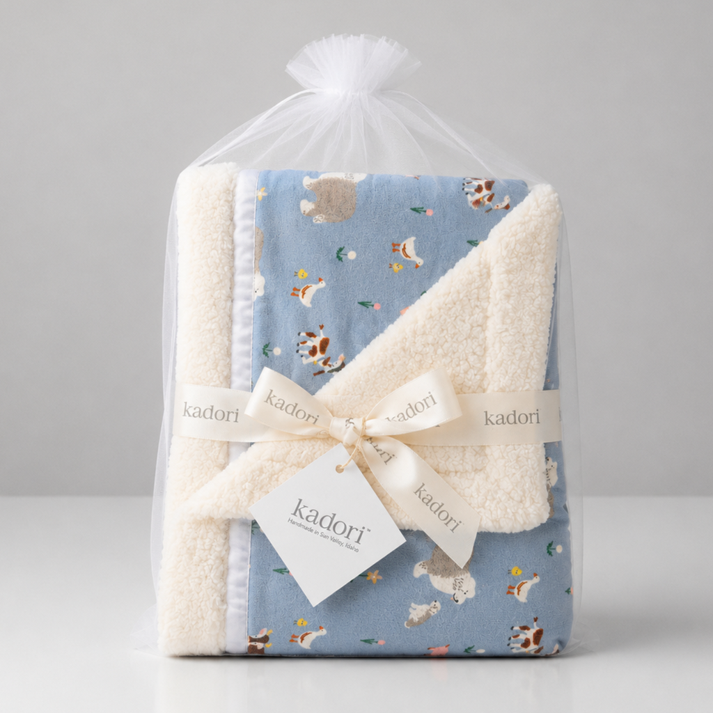 Farm Animals Handmade Blanket