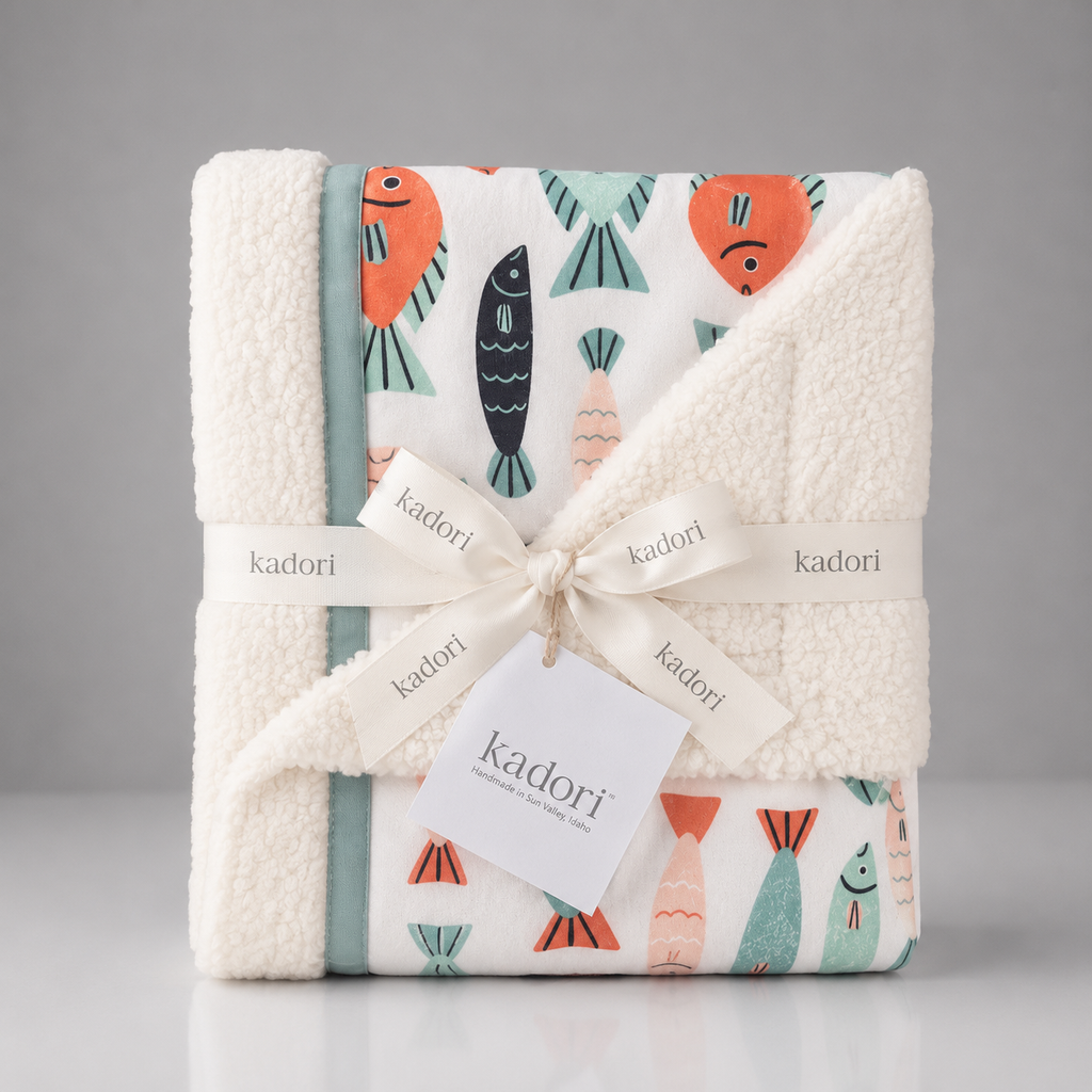 Just Keep Swimming Handmade Blanket