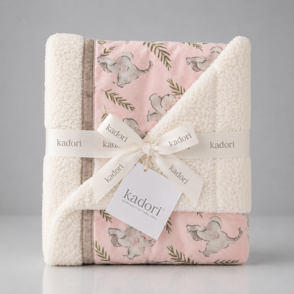 Elephants Handmade Blanket