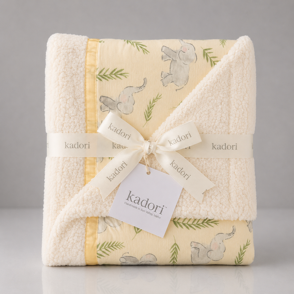 Elephants Handmade Blanket