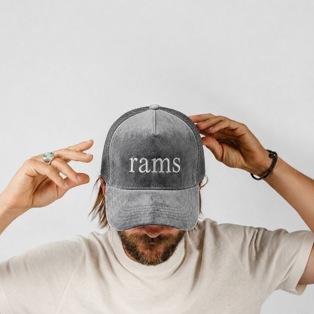 The Rams Velvet Luxe Trucker