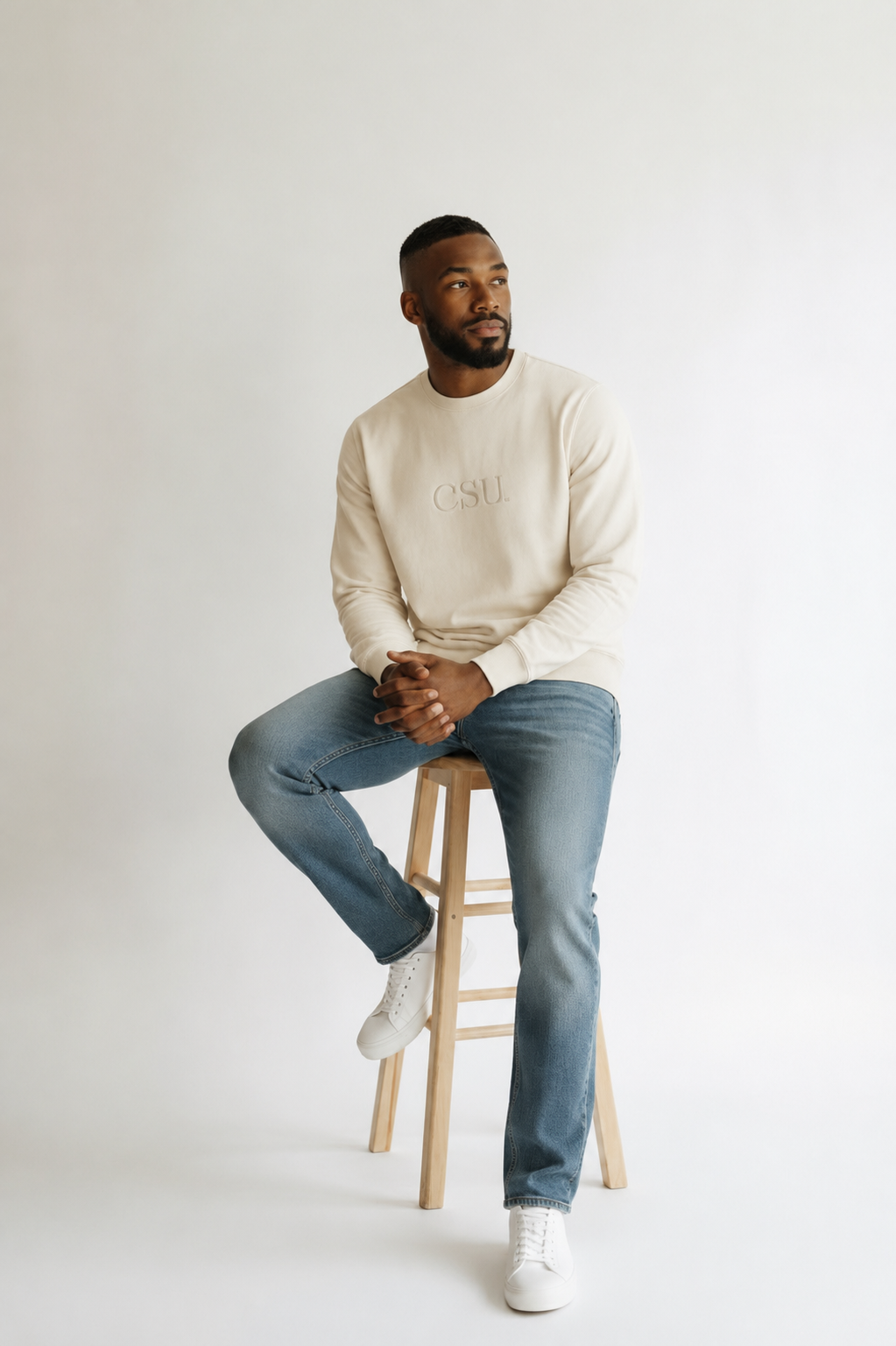 CSU Tone on Tone Crewneck
