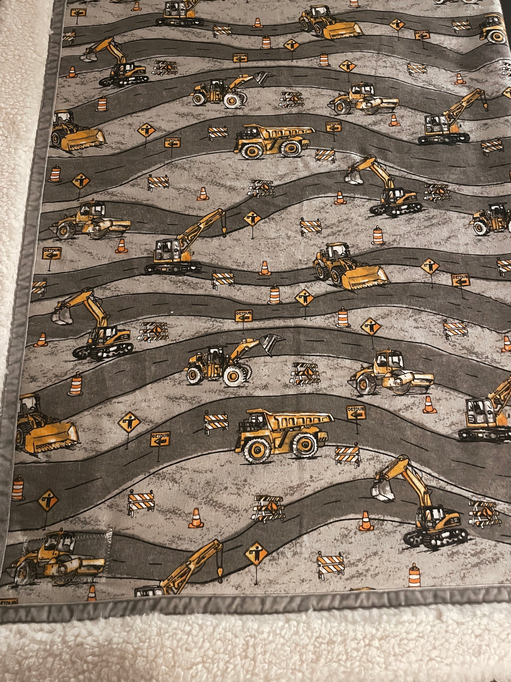 Dump Truck Handmade Blanket
