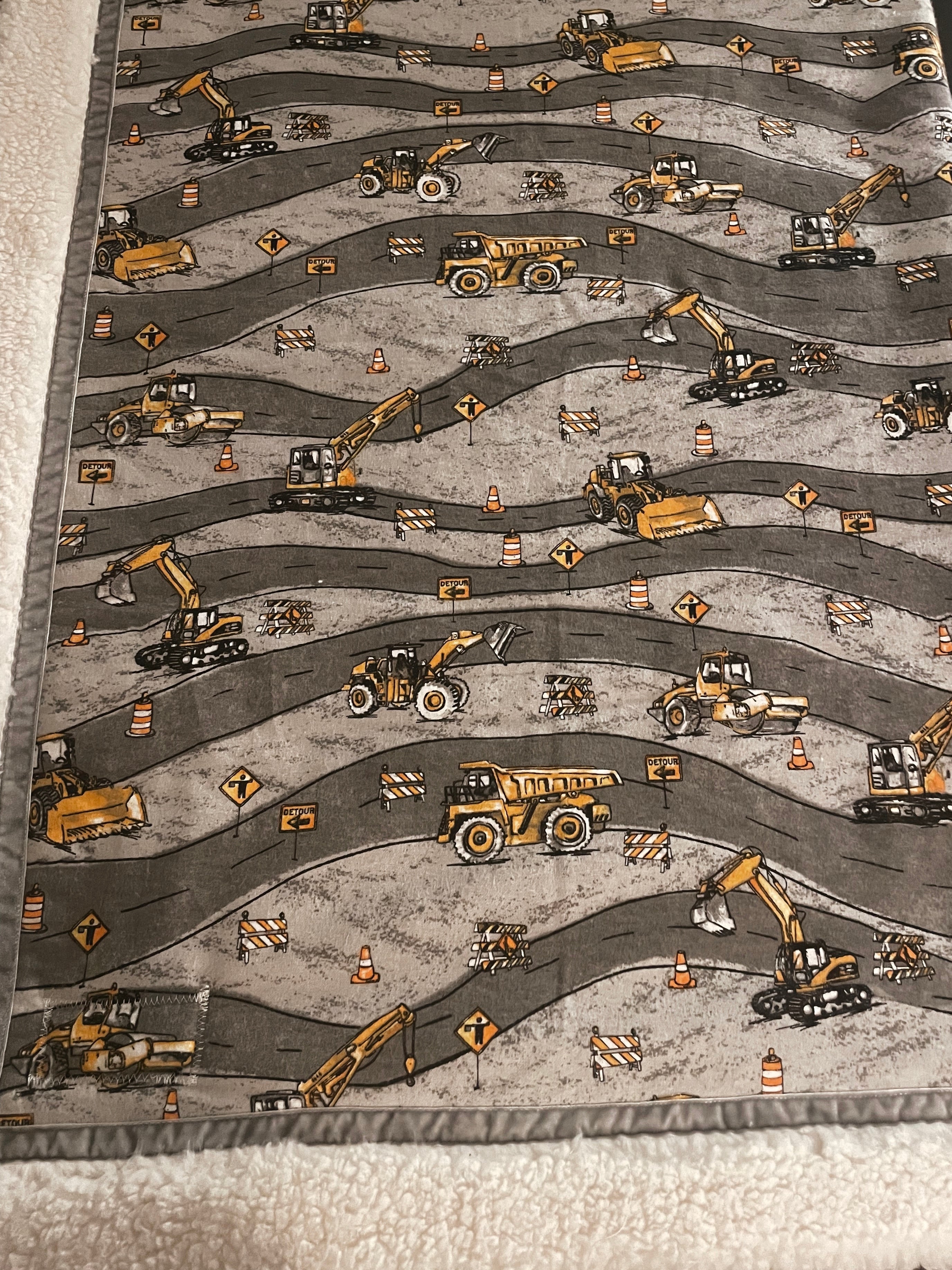 Dump Truck Handmade Blanket