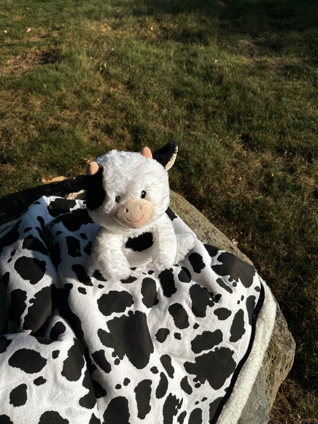 Cow Print Handmade Blanket