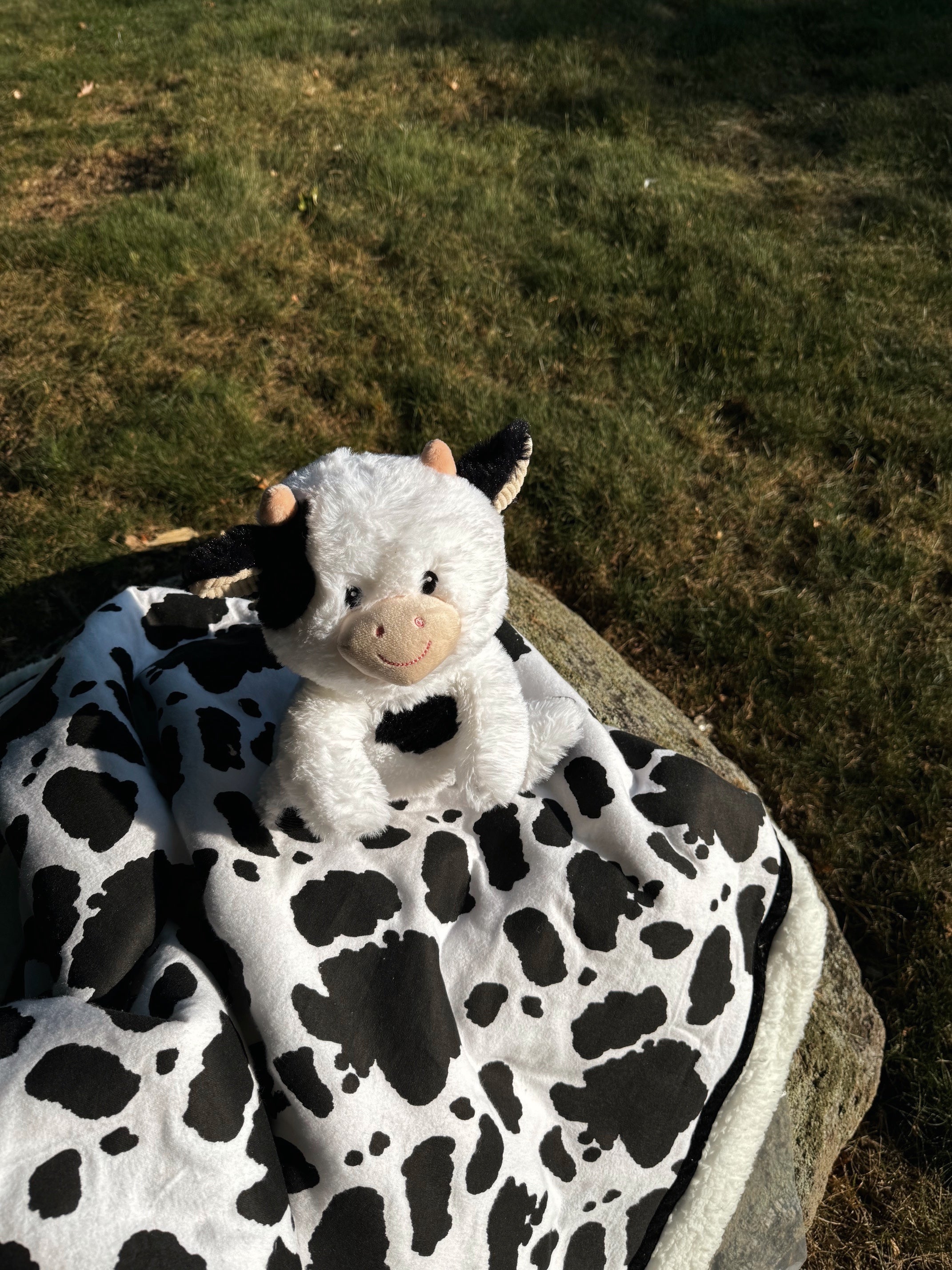 Cow Print Handmade Blanket
