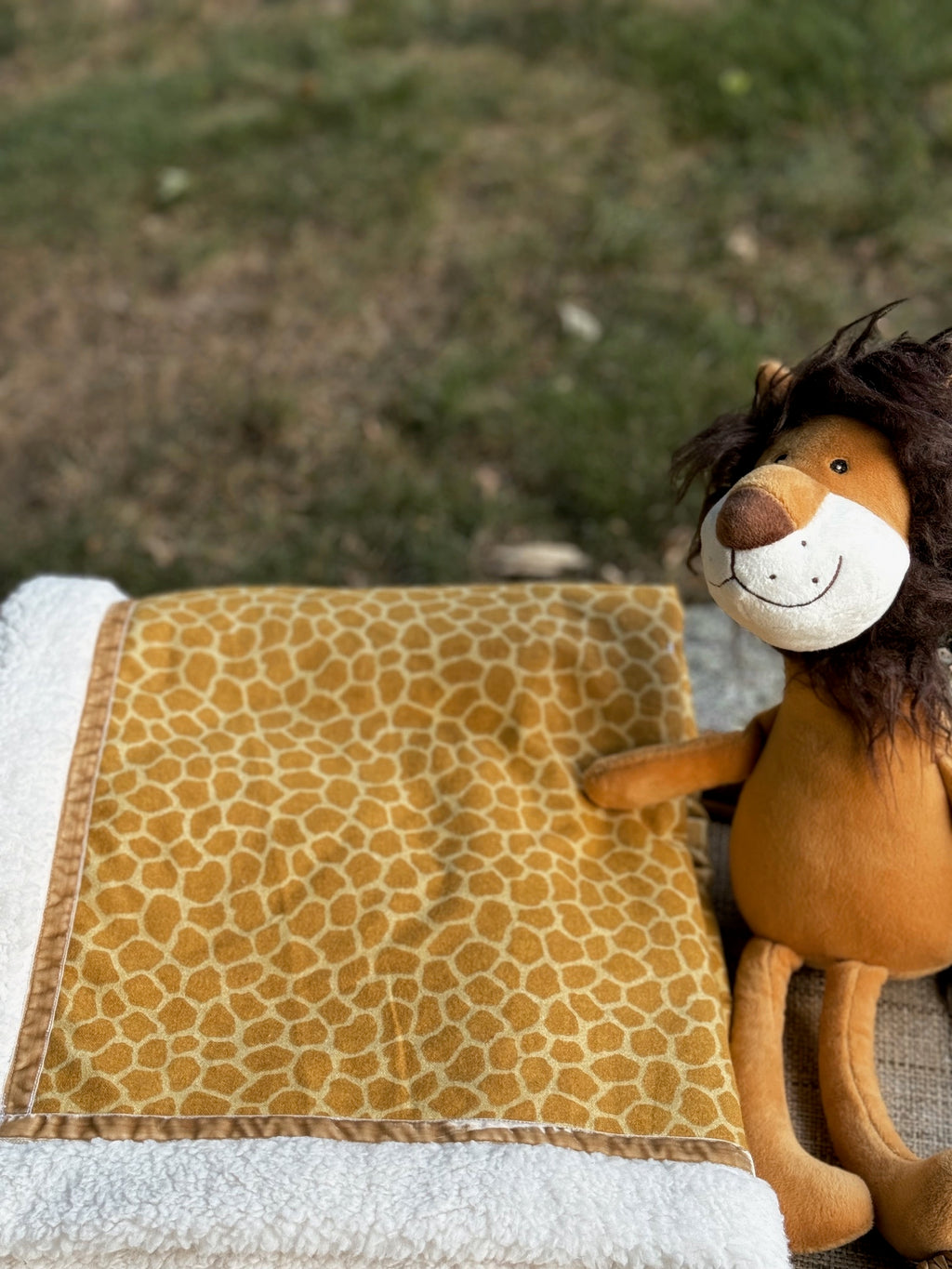 Giraffe Print Handmade Blanket