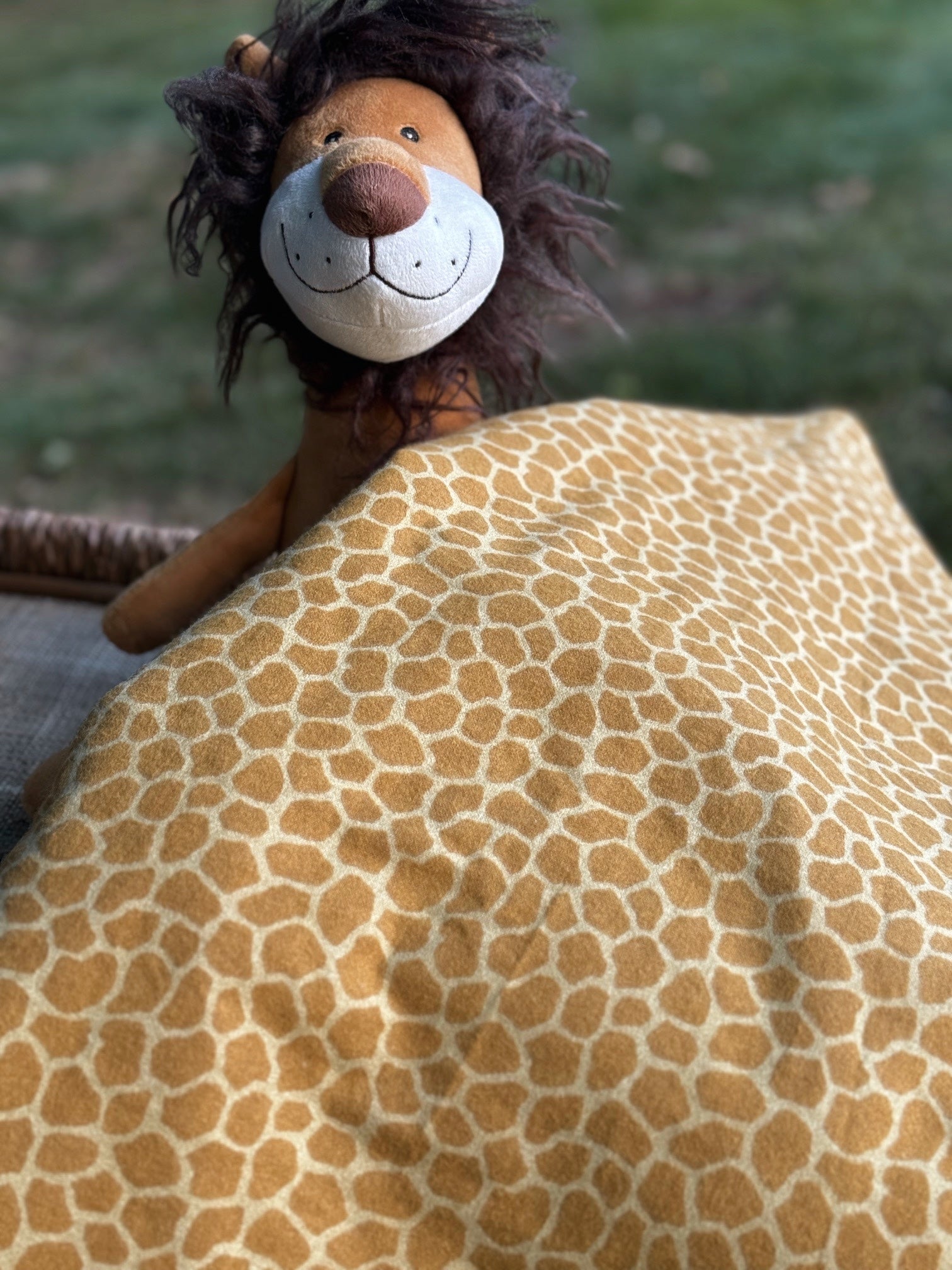 Giraffe Print Handmade Blanket