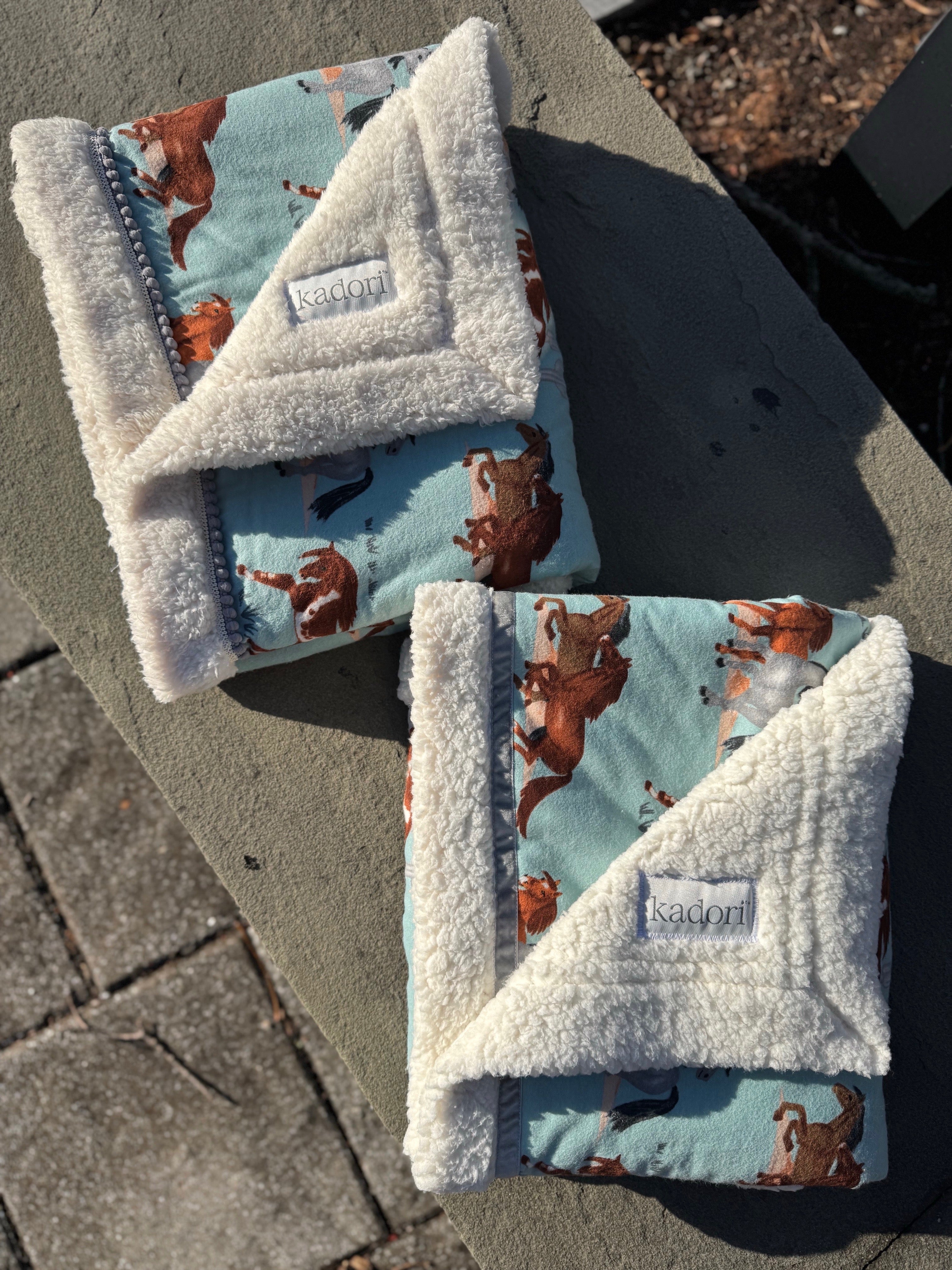 Herd of Horses Handmade Blanket