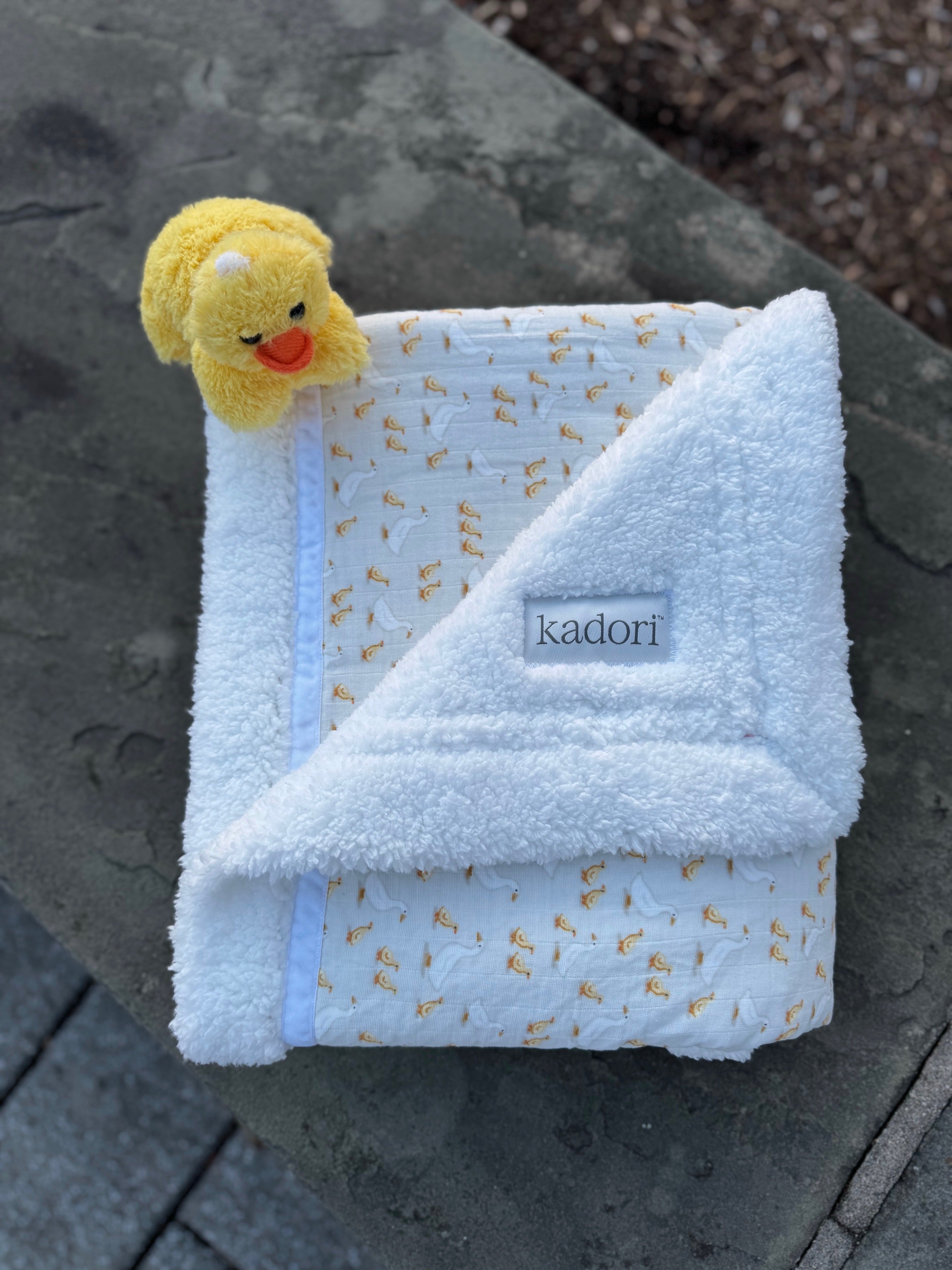 Here Come the Ducklings Handmade Blanket