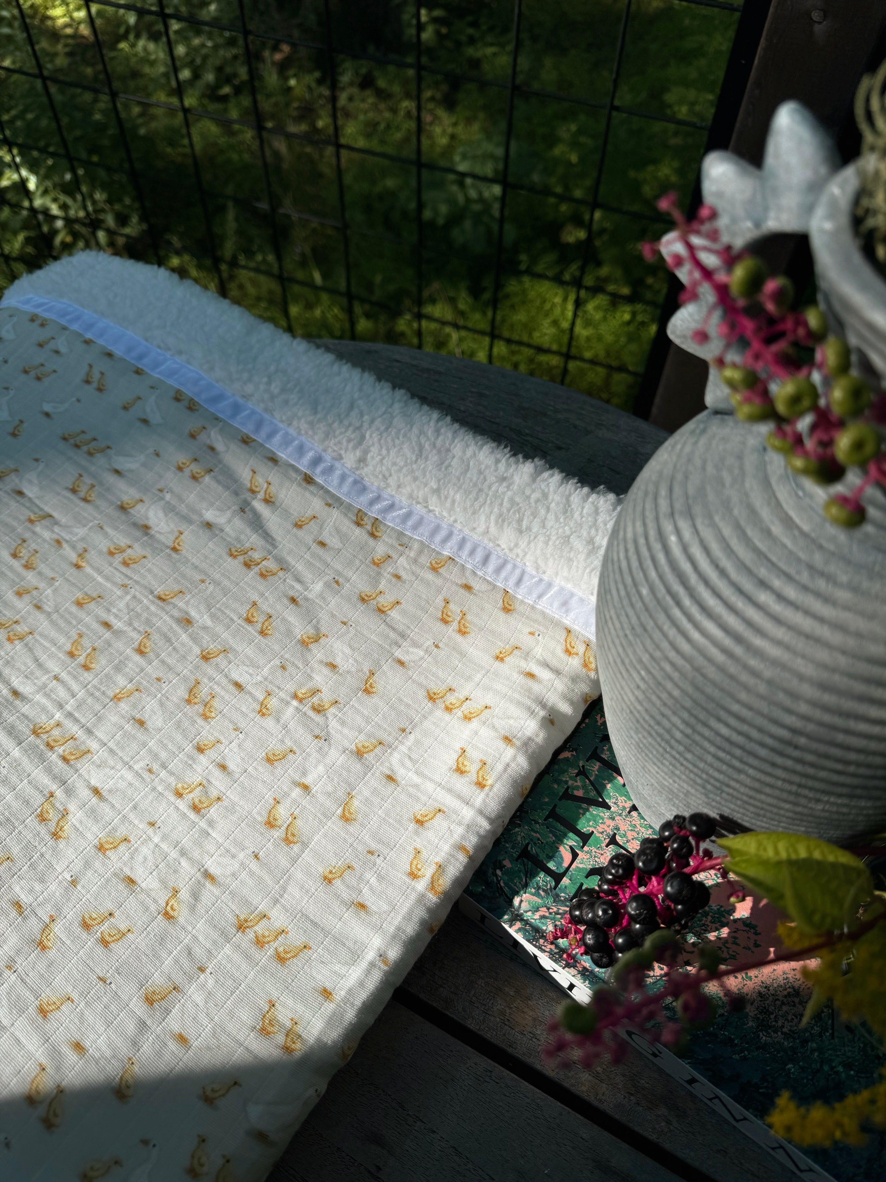 Here Come the Ducklings Handmade Blanket