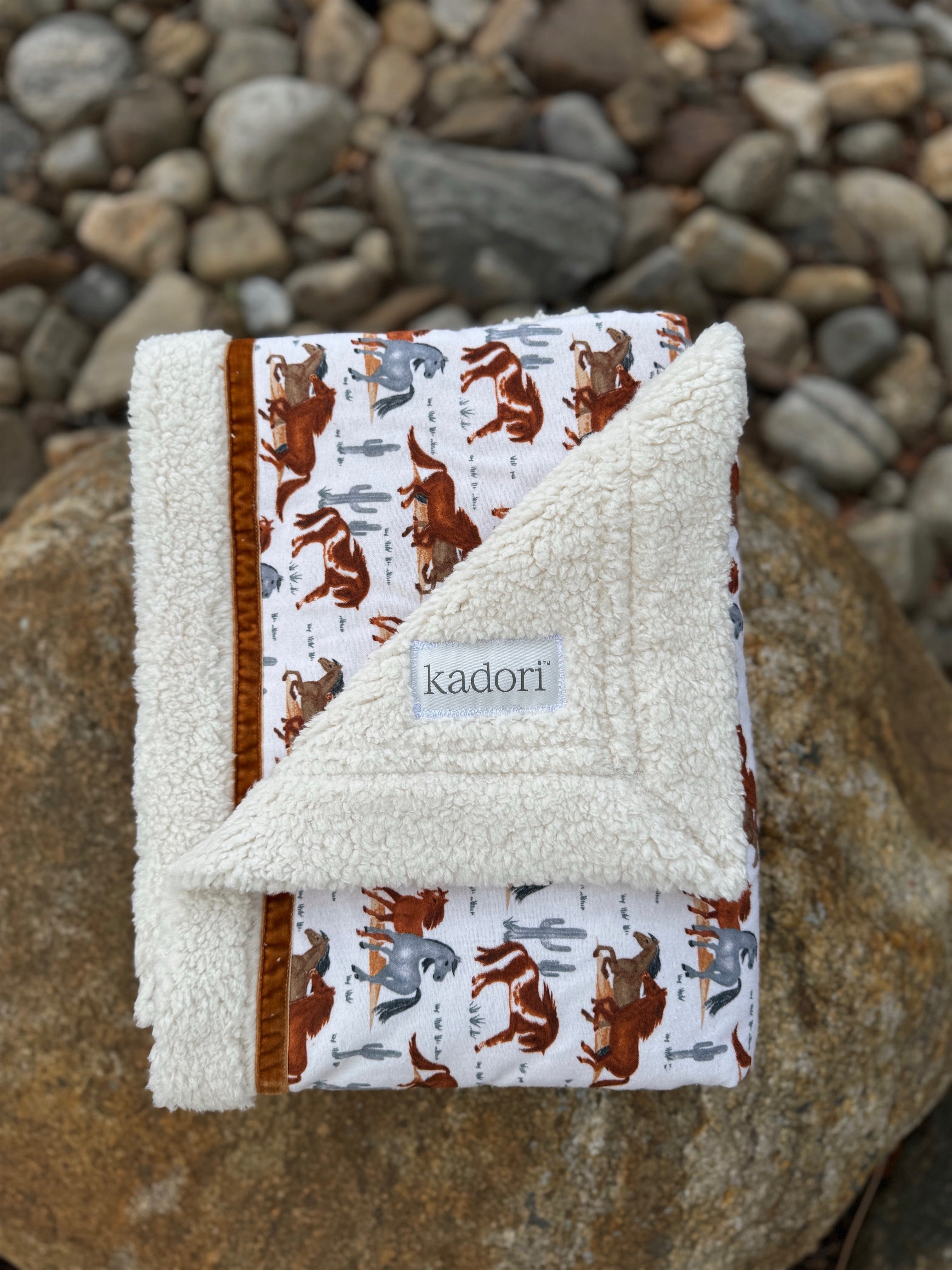 Herd of Horses Handmade Blanket
