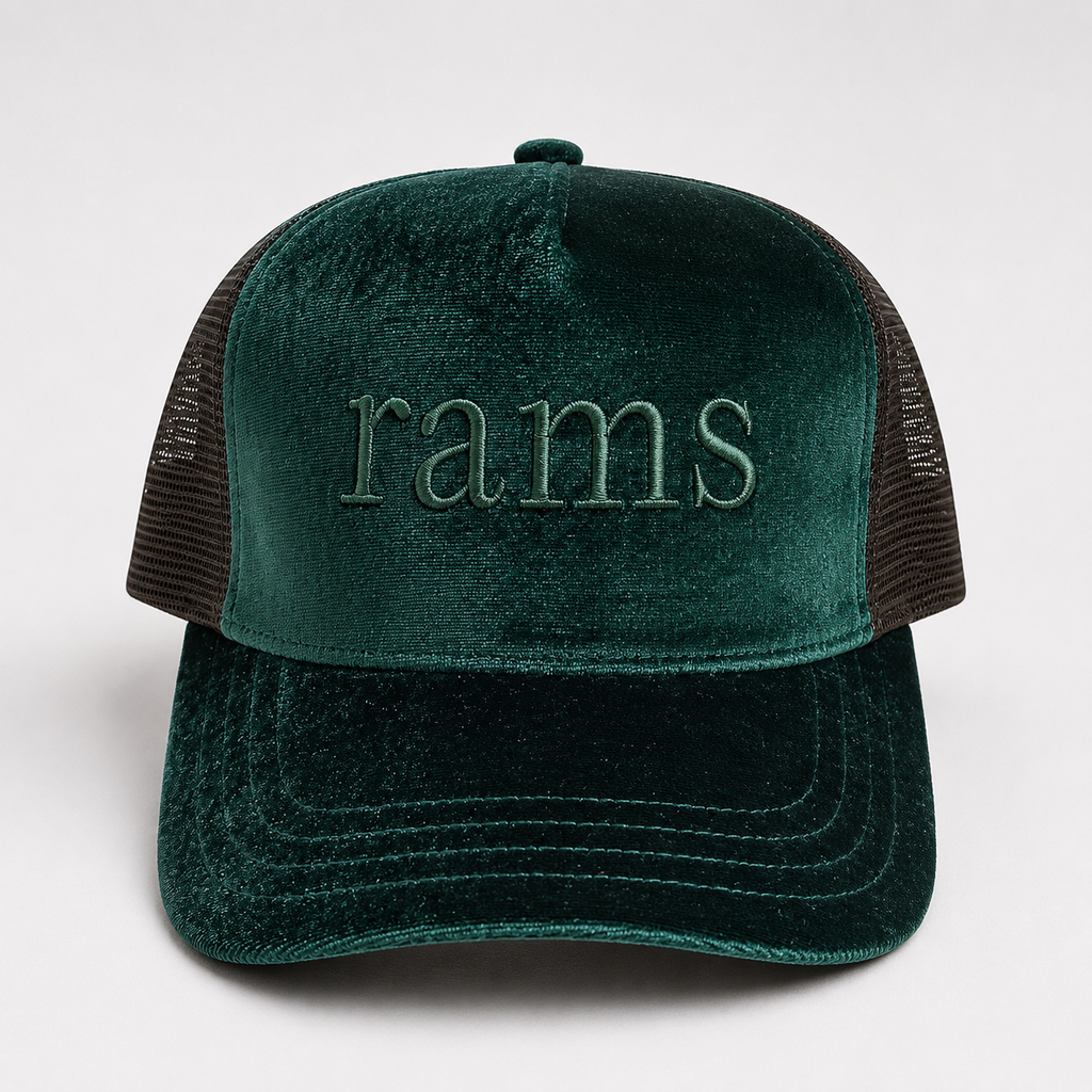 The Rams Velvet Luxe Trucker