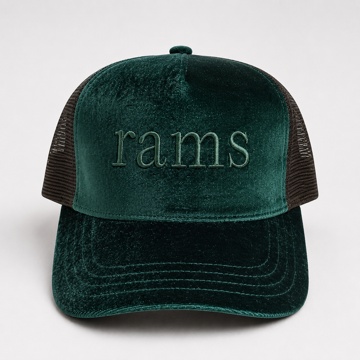 The Rams Velvet Luxe Trucker