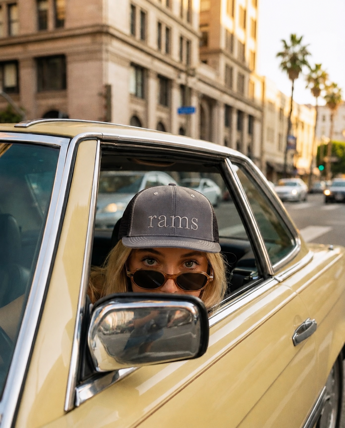 The Rams Velvet Luxe Trucker