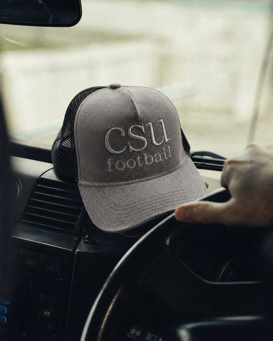 The CSU Football Velvet Luxe Trucker