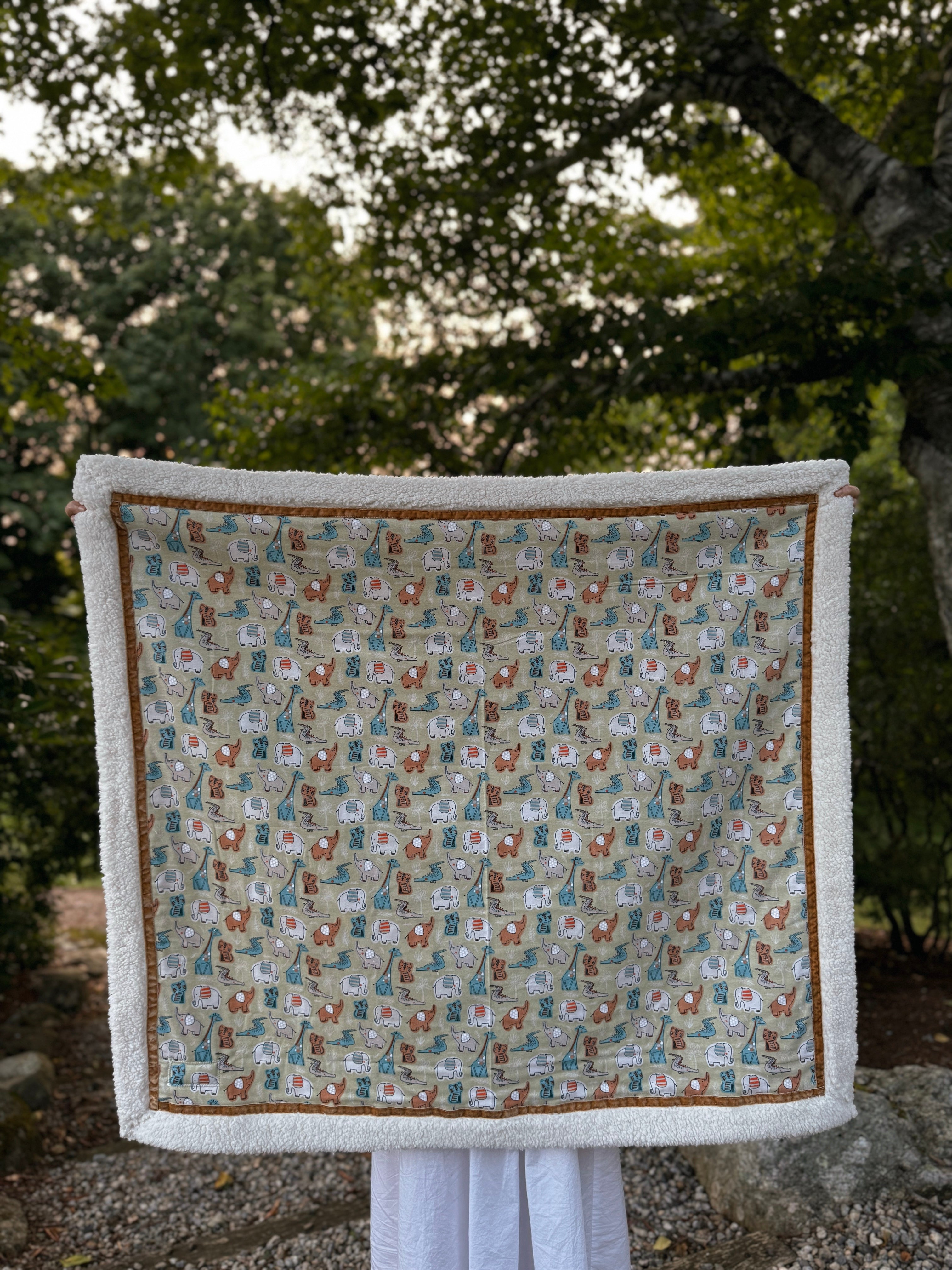 Jungle Animals Handmade Blanket
