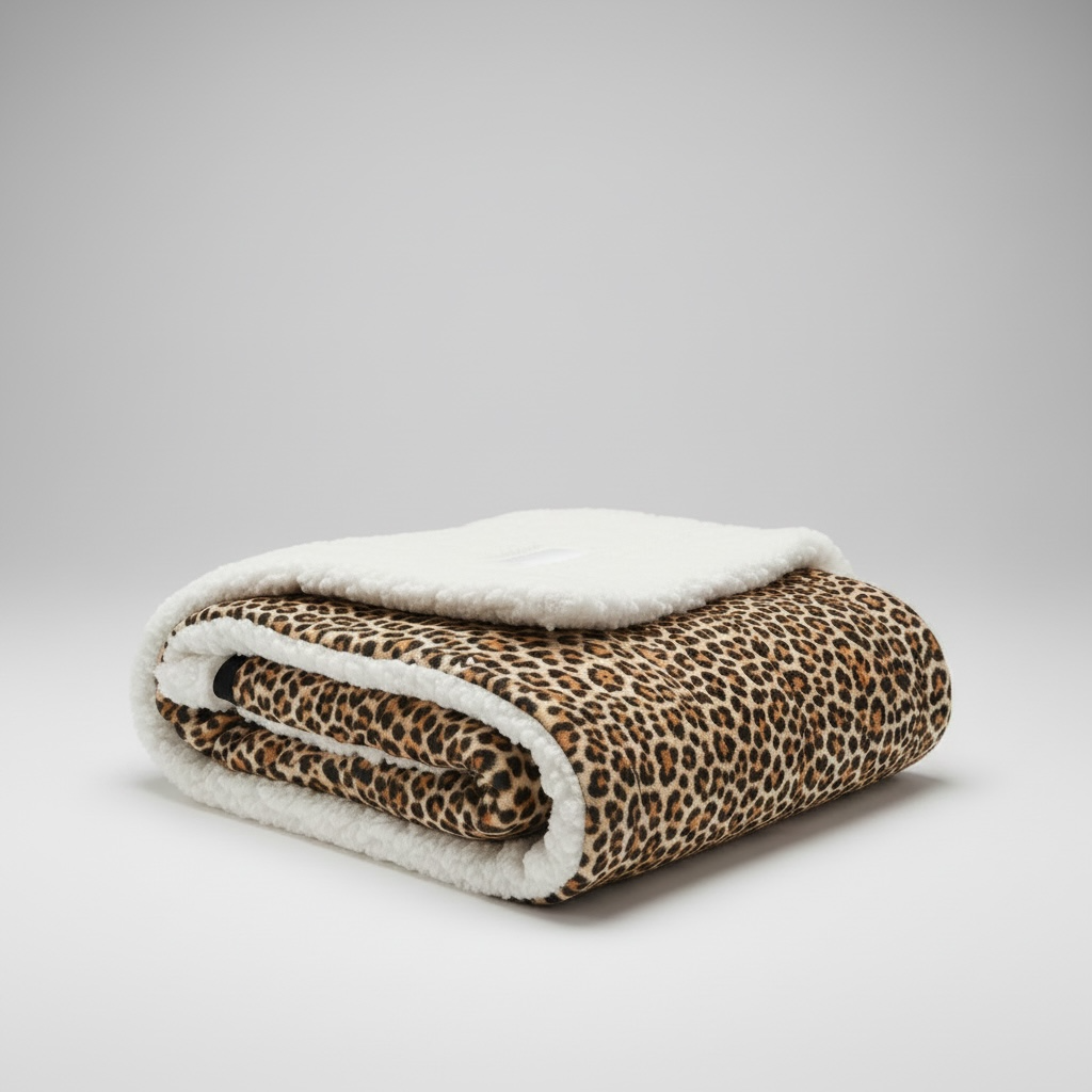 Leopard Print Handmade Blanket