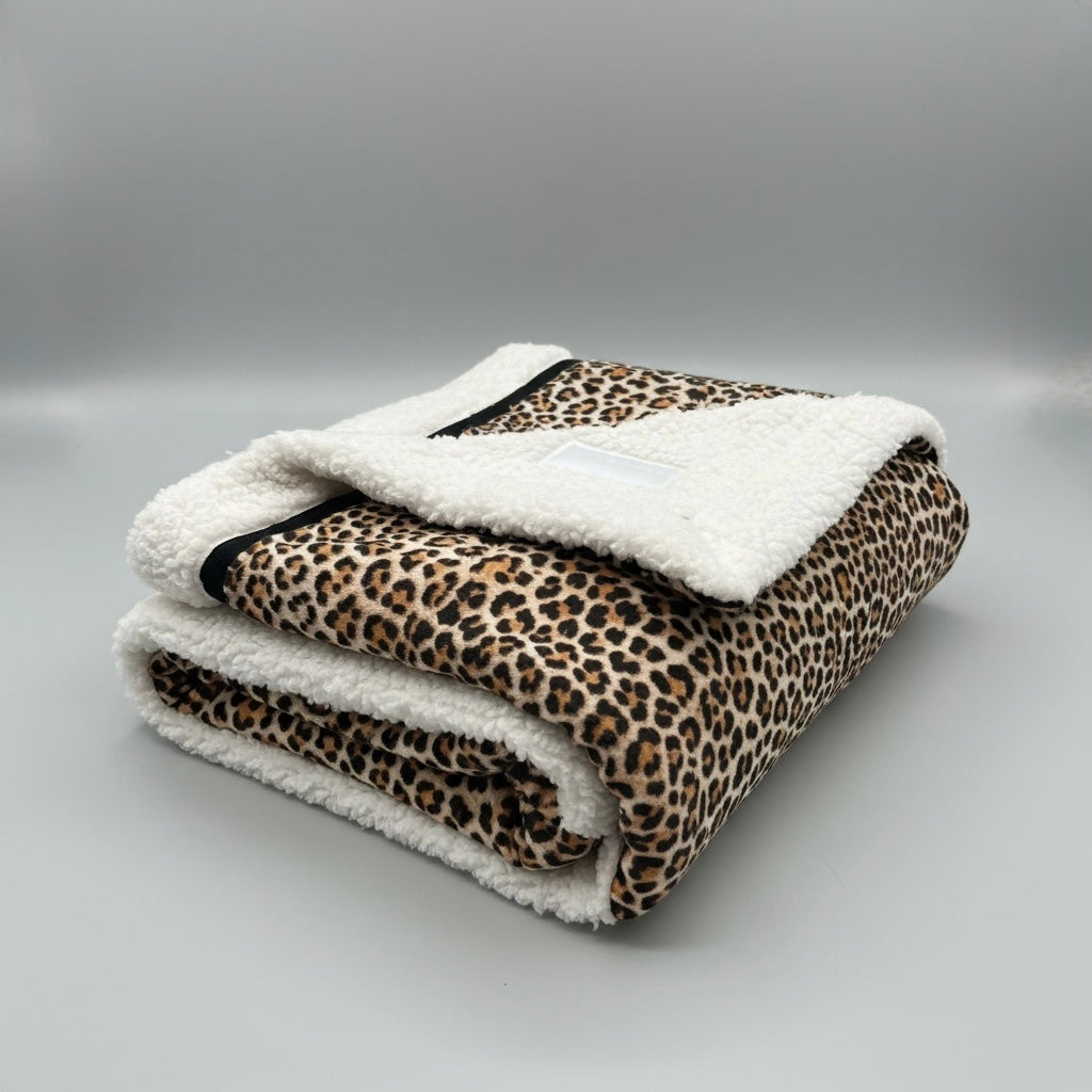 Leopard Print Handmade Blanket