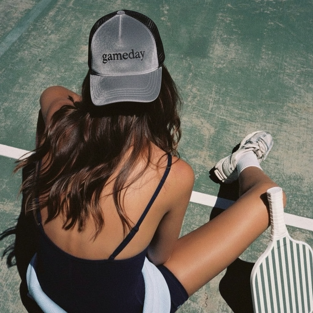 The Gameday Velvet Luxe Trucker