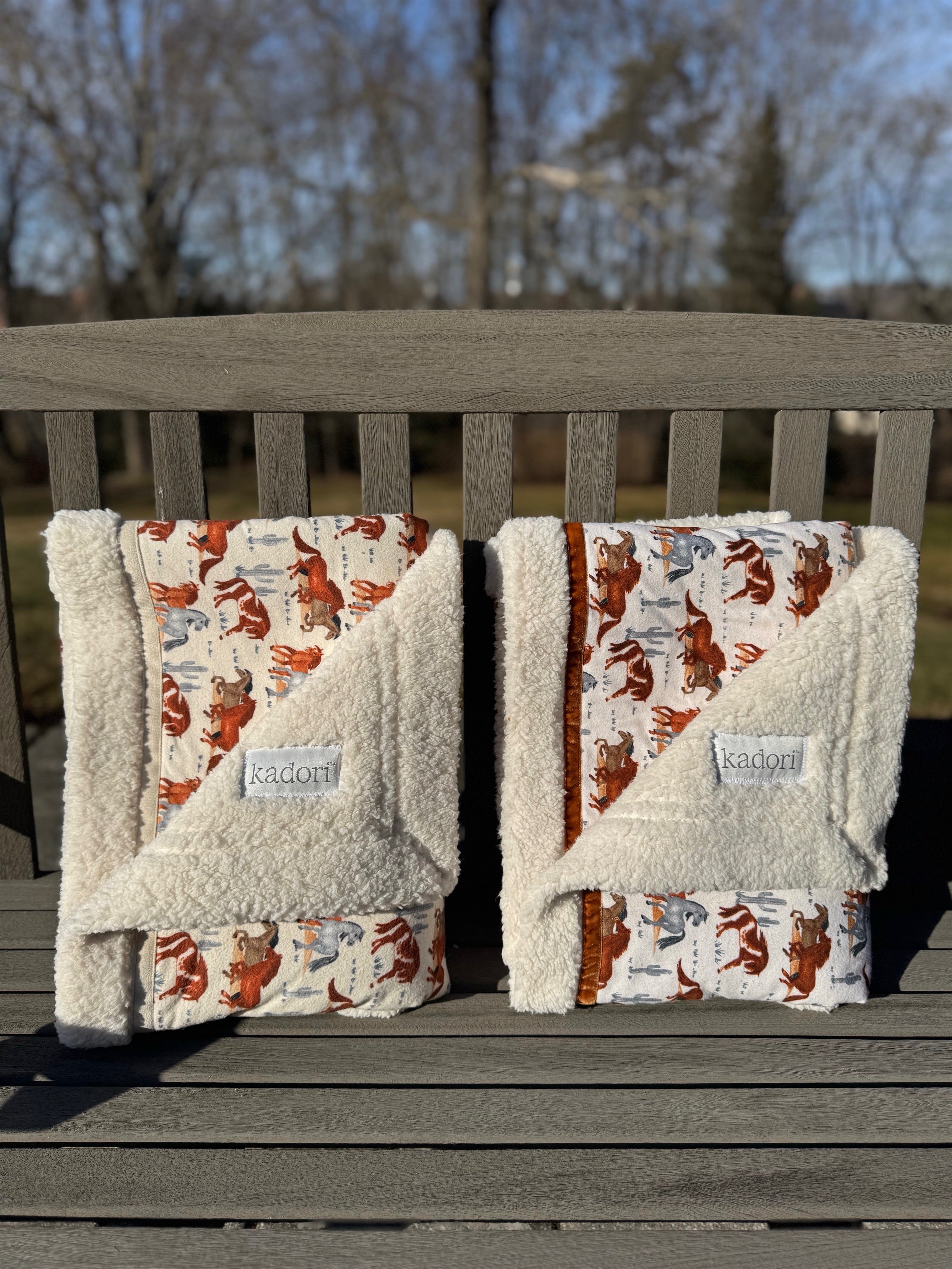 Herd of Horses Handmade Blanket